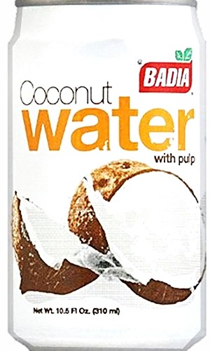 Badia natural coconut water with pulp 10.5 oz